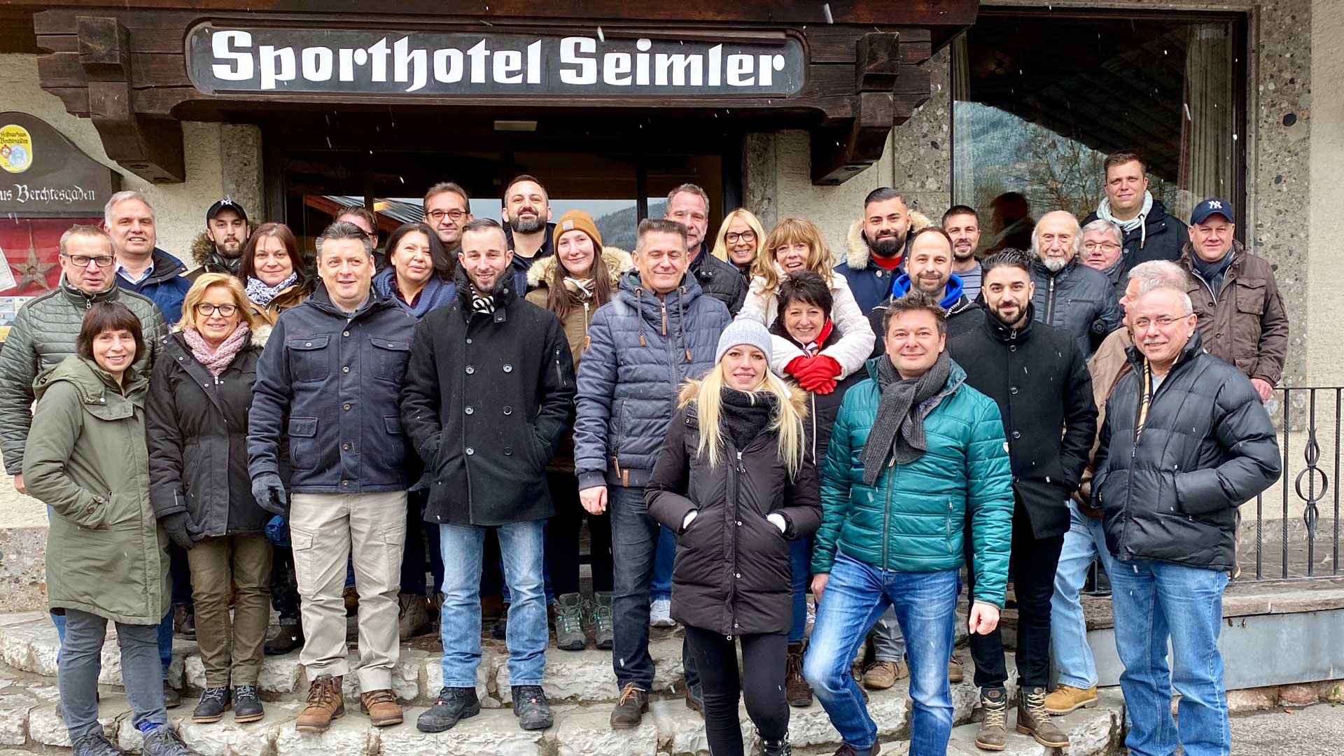 Teamfoto der Jahresabschlußtagung - Aschenbrenner Wassertechnik